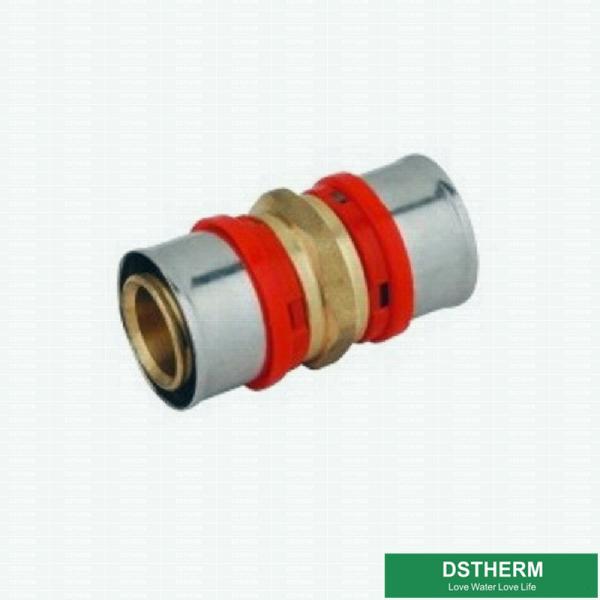 Customized Equal Threaded Coupling Compression Double Straight Brass Press Union