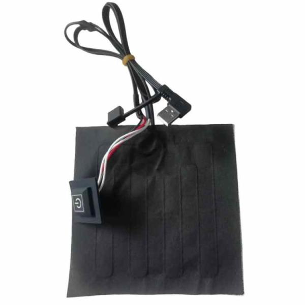 Quality Custom Clothes Heating Pad 14x14cm Far Infrared Heat Sheet 5V With Switch wholesale