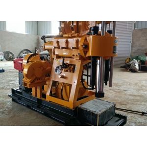 Yellow Color 75mm Core Drill Rig With BW 160 Mud Pump 130 Meters Depth Diesel