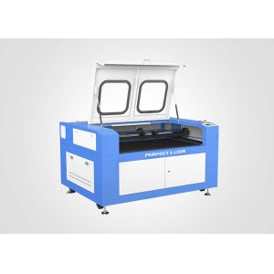 Water Cooling CO2 Fabric Leather Laser Engraving Machine With Double Heads 100w