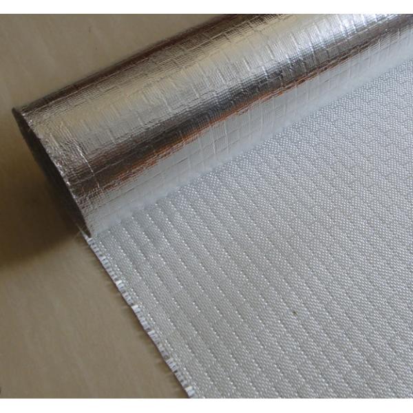 Quality Fire Retardant Aluminized Fiberglass Fabric ALFW600 With Strong Light Reflection wholesale
