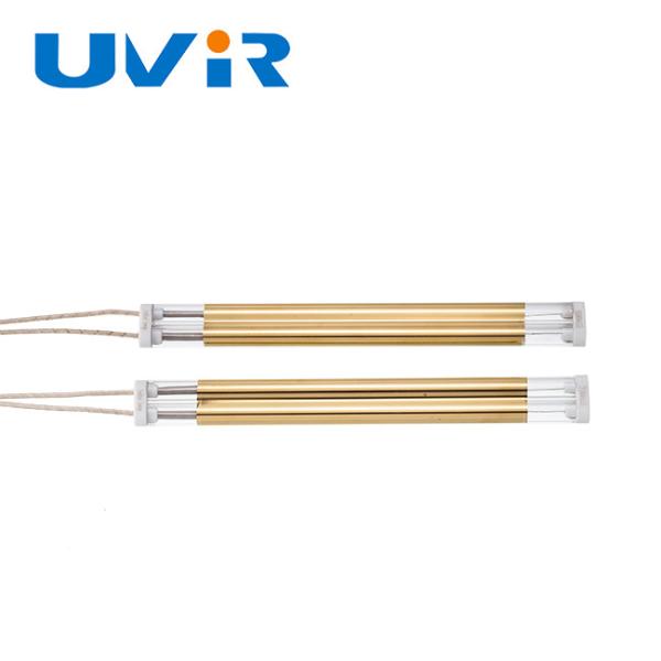 Quality 1700W Gold Coated Medium Wave Infrared Quartz Lamp wholesale