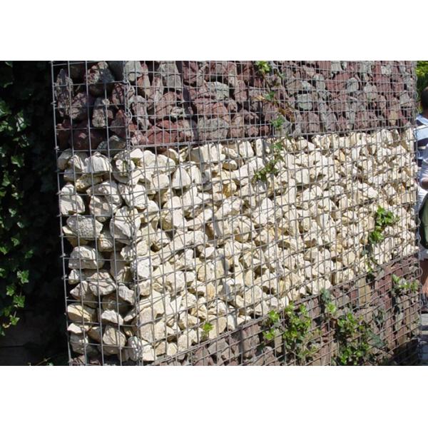 Hot Dipped Galvanized Gabion Cages 3.0-6.0mm Wire Diameter
