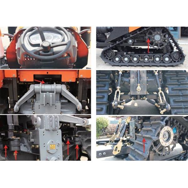 2400r/Min 58.8KW Farm Crawler Tractor Oil Tank 110L