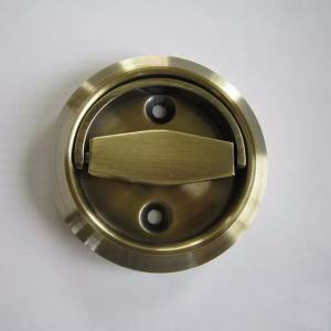 Cheap Recessed drawer pull furniture oblique hidden flush ring handle for sale