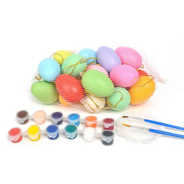Assorted colors Plastic Easter eggs Gachapon Eggs surprise eggs Gacha Ball With 4 Colours Water Color Pen for kids DIY