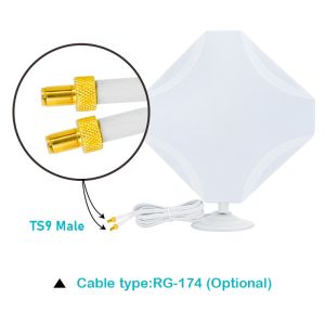 50Ohm 15dBi 4g Mimo Lte Directional High Gain Panel Antenna For Wifi Router