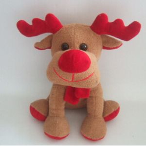 Promotion Gifts Moose Reindeer Custom Plush Toys With 100% PP Cotton Fabric