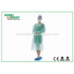 Soft Disposable Medical Use Non-Woven Isolation Gowns With Knitted Cuffs For