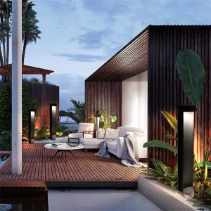 AC85-265V Waterproof IP65 LED Lawn Light With 270lm Luminous Flux And 0.95 Power