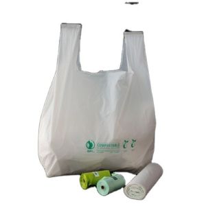 Bio Degradable PLA Packaging Bag For Grocery Eco Friendly