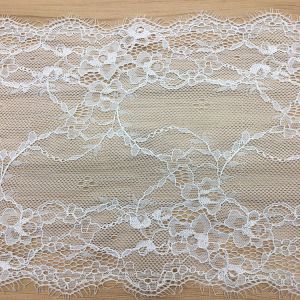 20 cm Underwear Strench Lace Border Eyelash lace edge with ivory black color in