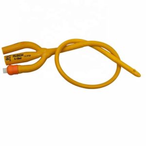 Disposable 1 2 3 Way Latex Foley Catheter No 12 Indwelling Urinary Catheter 16Fr