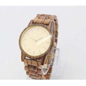 Cheap Zebra His And Hers Wooden Watches For Couple Can Customized Logo for sale