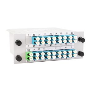 Splitter Fiber Optic LGX BOX 2X16 PLC Splitter Box Green With FTTH