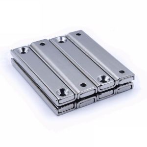 LSCM-60 60x13.5x5mm Ndfeb Neodymium Iron Boron Permanent Magnet with M6 Hole