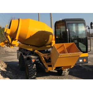 Self - Priming Ready Mix Mobile Concrete Mixer Truck Mini Concrete Transit Mixer