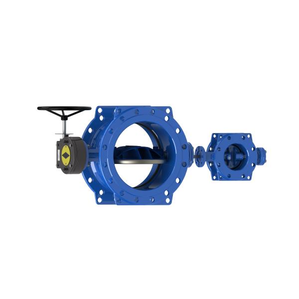 Quality Dovetail Eccentric Butterfly Valve Wore Gear Operated Or Bare Head EPDM Seal wholesale