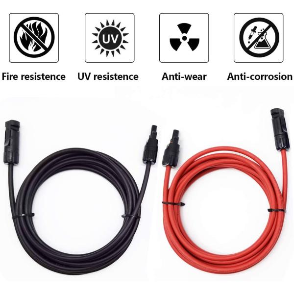 IP67 10 Awg Solar Panel Cable Extension With Male And Female