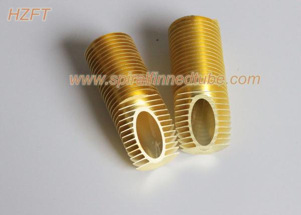 Quality C68700 / C44300 Anti Corrosion Copper Alloy Spiral Finned Tube For Boat Heat Exchanger wholesale