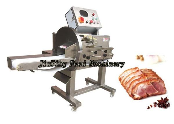 Quality Cooked Meat Processing Machine , Beef Slicing Cutting Machine With Neatly Discharge wholesale