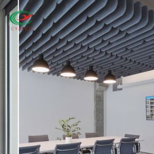 Soundproofing Fiber Acoustic Ceiling Panels Fireproof Multicolor