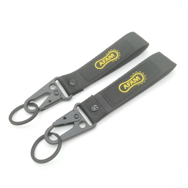 Quality Sleek AFAM Keychain with Dual Hooks - Contrast Stitching & Everyday Durability​ wholesale
