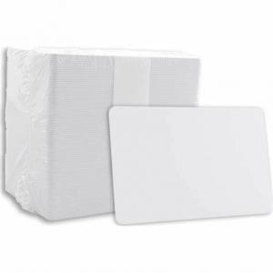 China CR80 30 Mil White Plastic PVC Card , Blank Magnetic Stripe Card Hi Co for Id Badge on sale