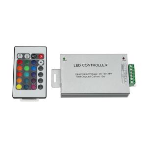 Aluminum Case 24 Key IR Remote Controller 3CH Common Anode Mode