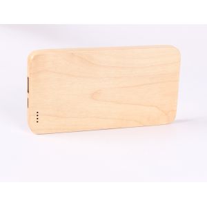 Mobile Phone Wooden Power Bank High Energy Efficiency 8000mAh / 6000mAh