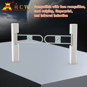 Stainless Steel Bidirectional Swing Gate Turnstile Biometric Access Control