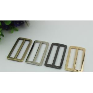 China manufacturer 50 mm nickel color bag adjuster slide strap metal tri-glide