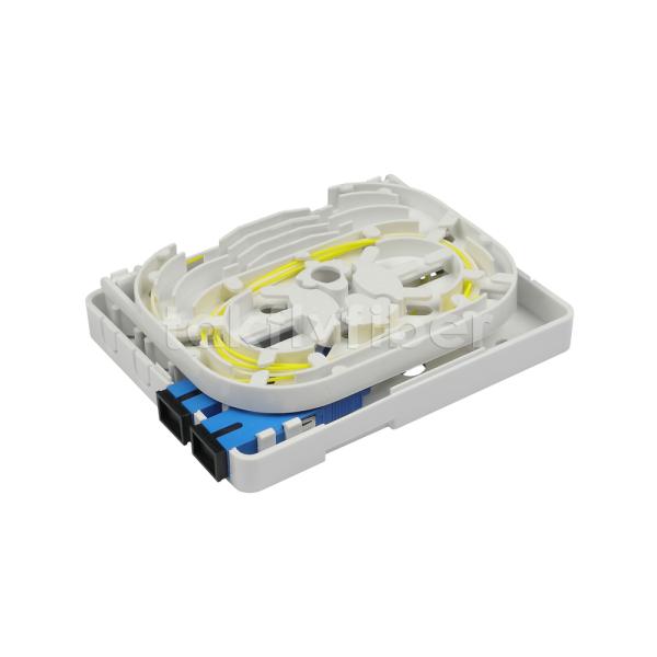 UL94-V0 SC Fiber Optic Face Plate 1Port 2Port FTTH Socket Indoor Desktop Wall Mounted