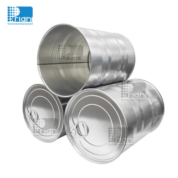 Quality Custom Metal Packaging Rectangular / Round Tinplate Food Tin Packaging 12oz wholesale