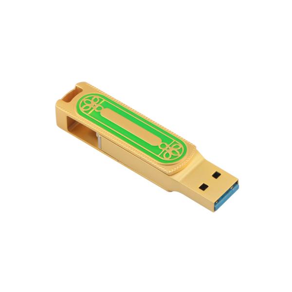 Green And Gold Color Type C USB High Speed 128GB 256GB 512GB 150MBS