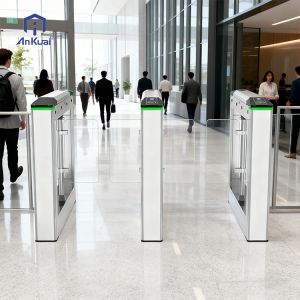 Stainless Steel Flap Barrier Turnstile with TTL232 Communication and 4 Pairs