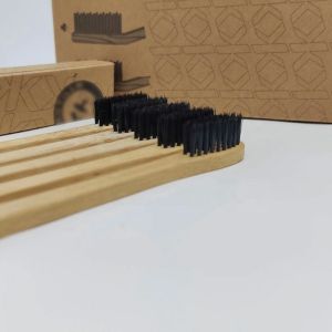 Cheap Custom Natural Ecological Bamboo Charcoal Soft Toothbrush Family Wooden Toothbrush for sale