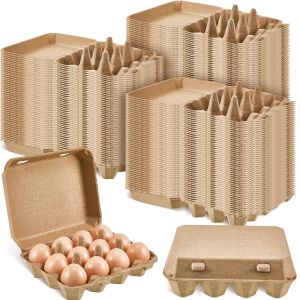 biodegradable sustainable Paper Pulp Egg Cartons 3x4 Style Vintage Blank Egg