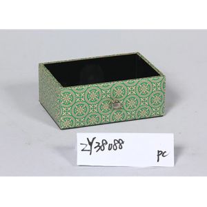 Dining Room Drawer Shaped PU Leather Wooden Food Tray