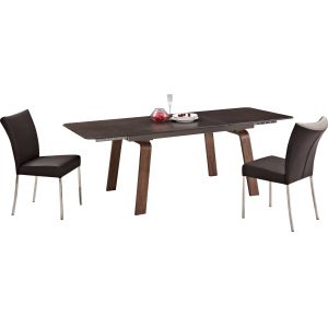Modern Furniture Fixed Unadjustable Dining Table 6 People Rectangular