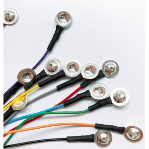 Reusable EEG Cup Electrode Silver Chloride With 12 Colors 12 Single Leads