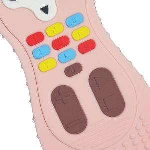 Custom Color Silicone Teether Toy Remote Control Shape Silicone Chew Toy