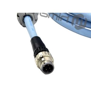 Fieldbus Industrial Ethernet Cable M12 8pin Connector to RJ45 A Code Devicenet