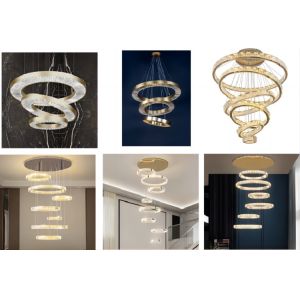Adjustable Modern Circular Ring Custom Chandelier Dia 50cm / 19.7inch