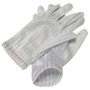 Stripe Carbon Cleanroom ESD Antistatic Polyester Gloves