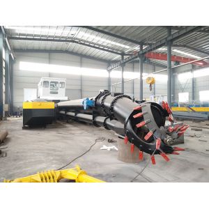 12inch Dredges River Dredging Machine Black Color 16kw Diesel Power Mud Dredging