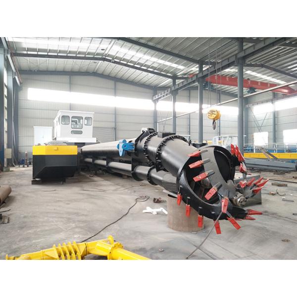 12inch Dredges River Dredging Machine Black Color 16kw Diesel Power Mud Dredging
