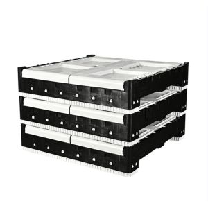 Folded plastic pallet box foldable pallet box storage containers