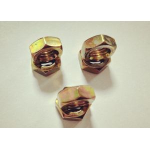 China GB6170 Carbon Steel Hex Full Nut , Heavy M8 Thin Nut Yellow Zinc Plated on sale