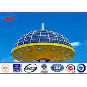 Hexagonal / Octagonal 30m High Mast Light Pole Automatic With Aotumatic Hoisting